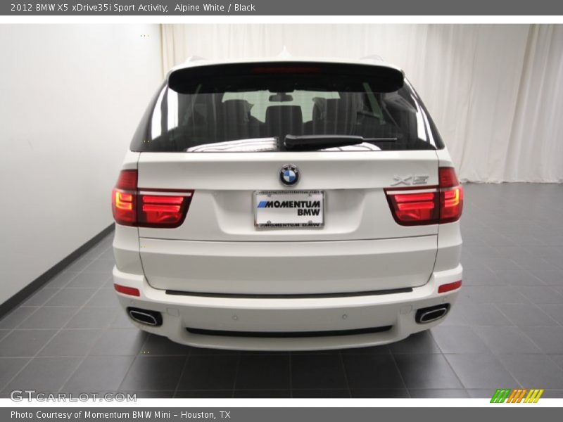 Alpine White / Black 2012 BMW X5 xDrive35i Sport Activity