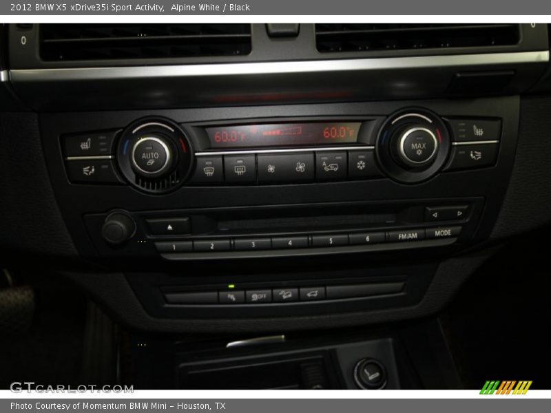 Alpine White / Black 2012 BMW X5 xDrive35i Sport Activity