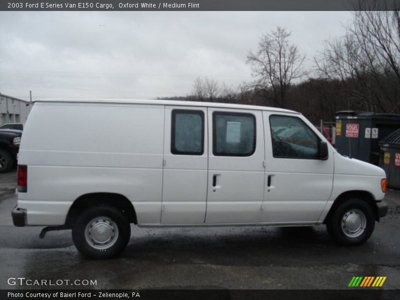 Oxford White / Medium Flint 2003 Ford E Series Van E150 Cargo