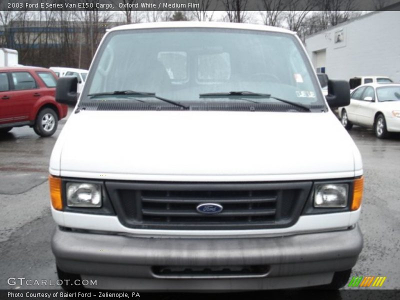 Oxford White / Medium Flint 2003 Ford E Series Van E150 Cargo