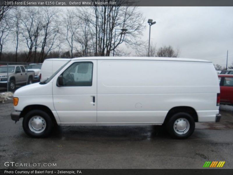 Oxford White / Medium Flint 2003 Ford E Series Van E150 Cargo
