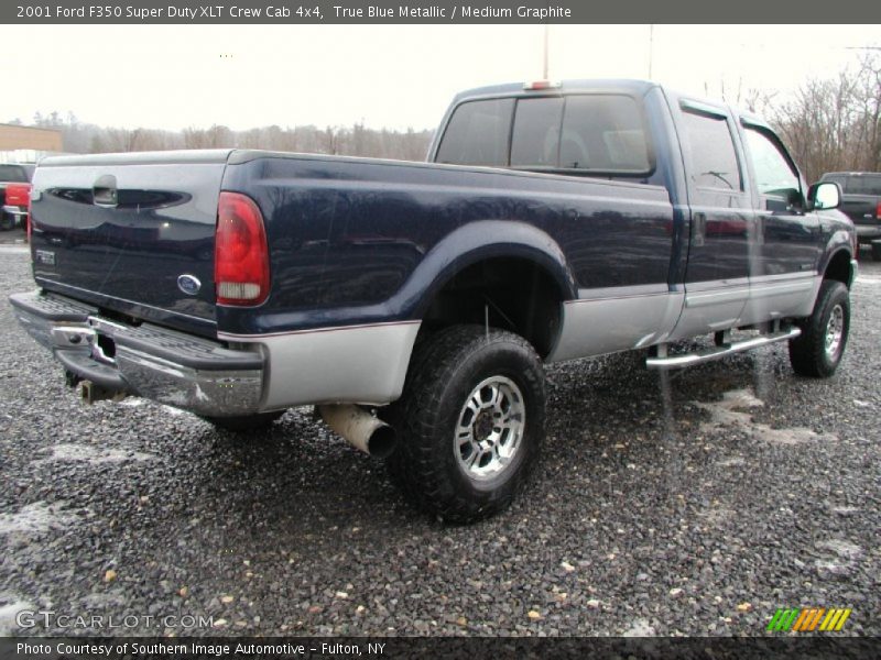 True Blue Metallic / Medium Graphite 2001 Ford F350 Super Duty XLT Crew Cab 4x4