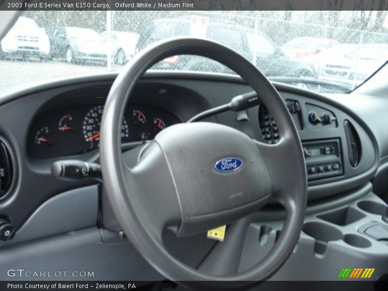 Oxford White / Medium Flint 2003 Ford E Series Van E150 Cargo