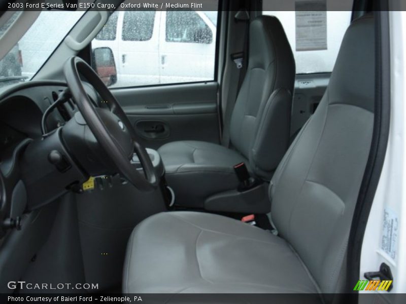 Oxford White / Medium Flint 2003 Ford E Series Van E150 Cargo