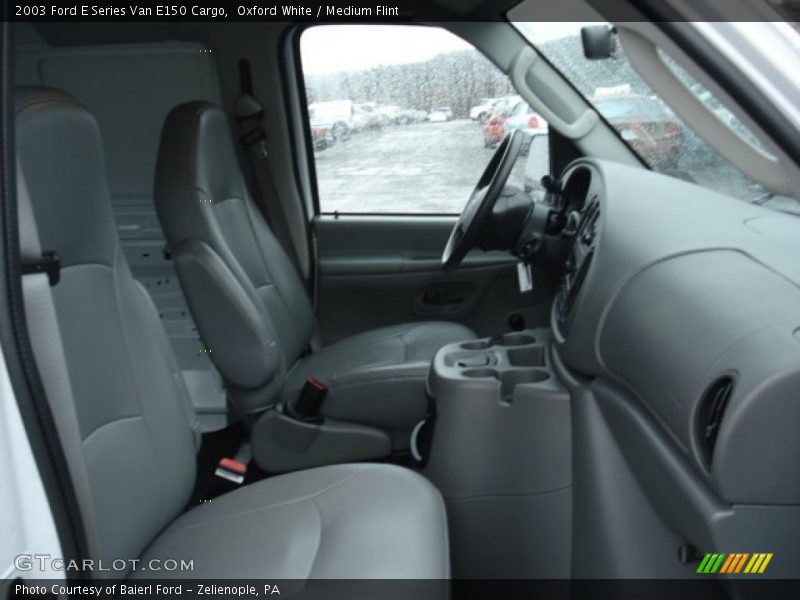 Oxford White / Medium Flint 2003 Ford E Series Van E150 Cargo