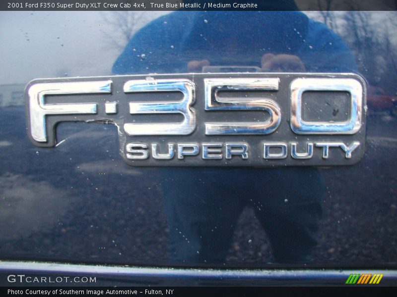 True Blue Metallic / Medium Graphite 2001 Ford F350 Super Duty XLT Crew Cab 4x4