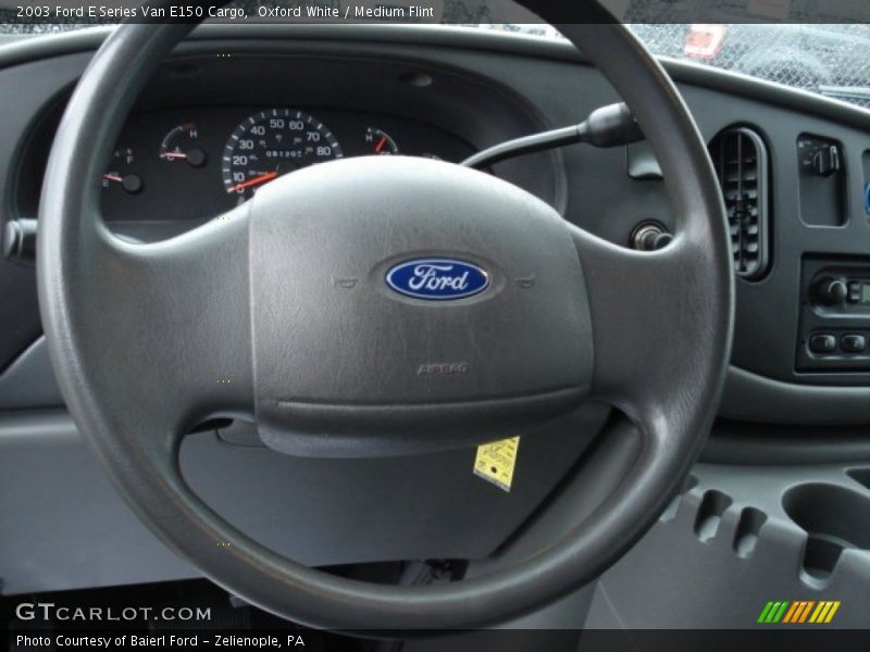 Oxford White / Medium Flint 2003 Ford E Series Van E150 Cargo