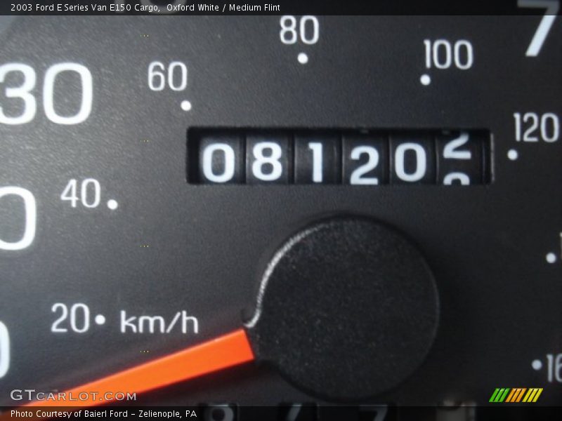 Oxford White / Medium Flint 2003 Ford E Series Van E150 Cargo