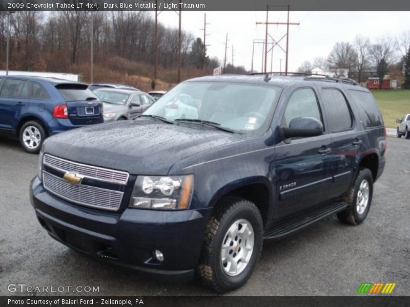 Dark Blue Metallic / Light Titanium 2009 Chevrolet Tahoe LT 4x4