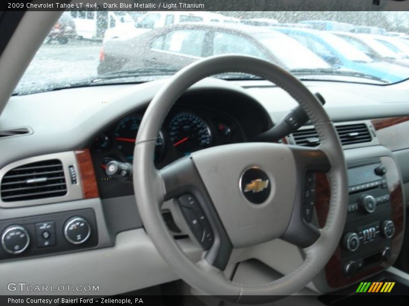 Dark Blue Metallic / Light Titanium 2009 Chevrolet Tahoe LT 4x4