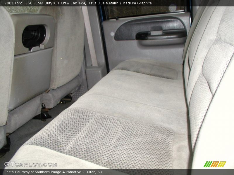 True Blue Metallic / Medium Graphite 2001 Ford F350 Super Duty XLT Crew Cab 4x4