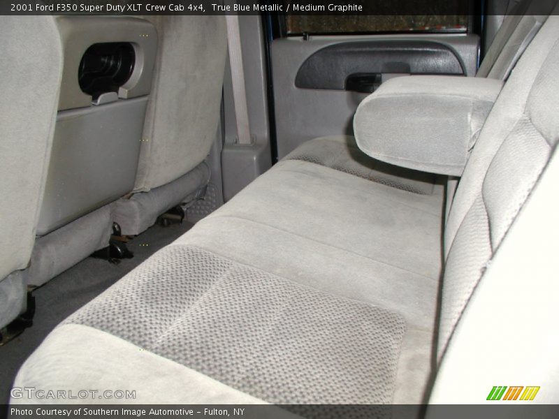 True Blue Metallic / Medium Graphite 2001 Ford F350 Super Duty XLT Crew Cab 4x4