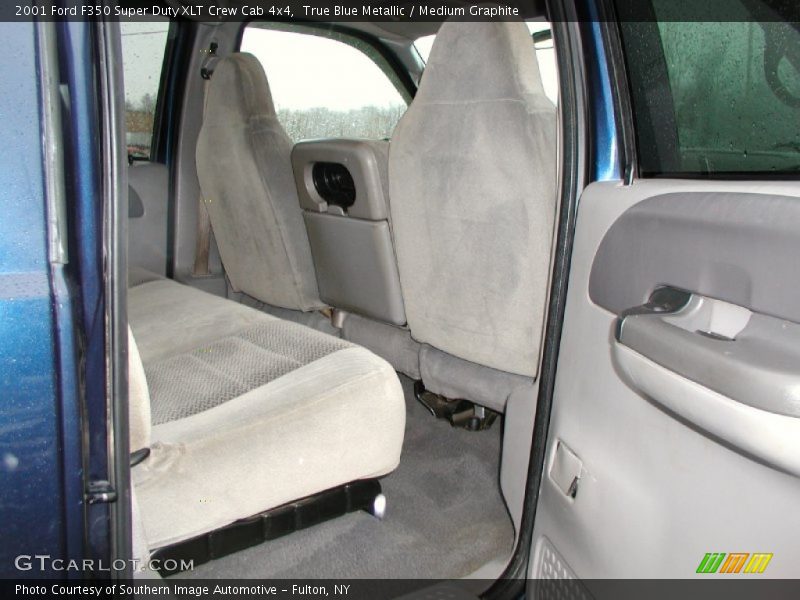 True Blue Metallic / Medium Graphite 2001 Ford F350 Super Duty XLT Crew Cab 4x4