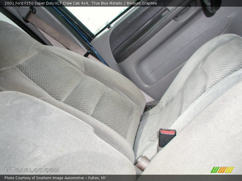 True Blue Metallic / Medium Graphite 2001 Ford F350 Super Duty XLT Crew Cab 4x4