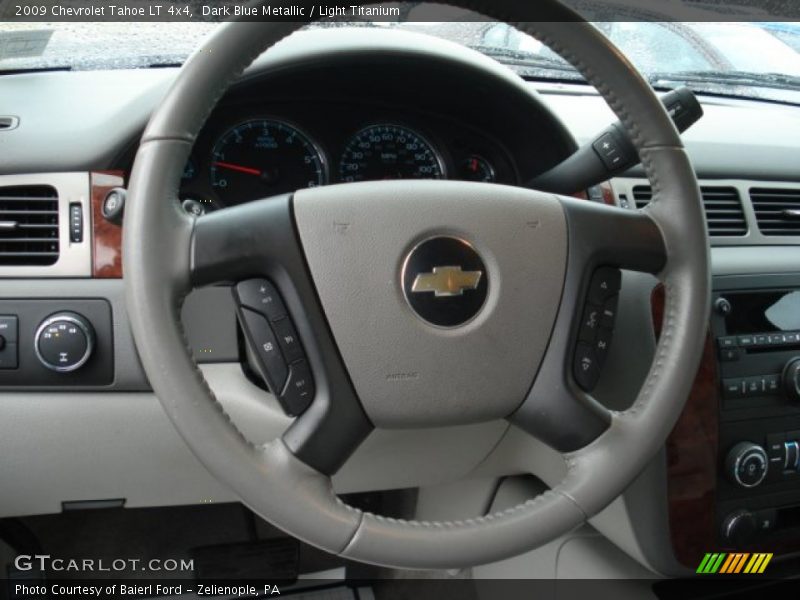 Dark Blue Metallic / Light Titanium 2009 Chevrolet Tahoe LT 4x4