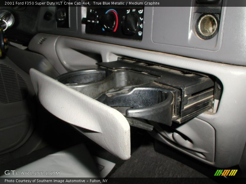 True Blue Metallic / Medium Graphite 2001 Ford F350 Super Duty XLT Crew Cab 4x4