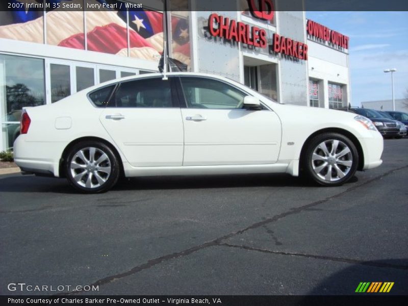 Ivory Pearl / Wheat 2007 Infiniti M 35 Sedan