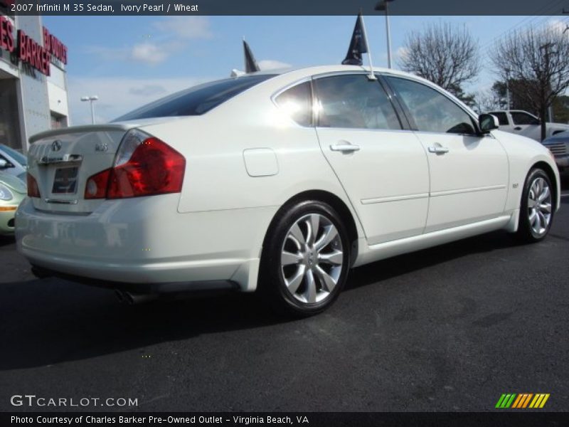 Ivory Pearl / Wheat 2007 Infiniti M 35 Sedan