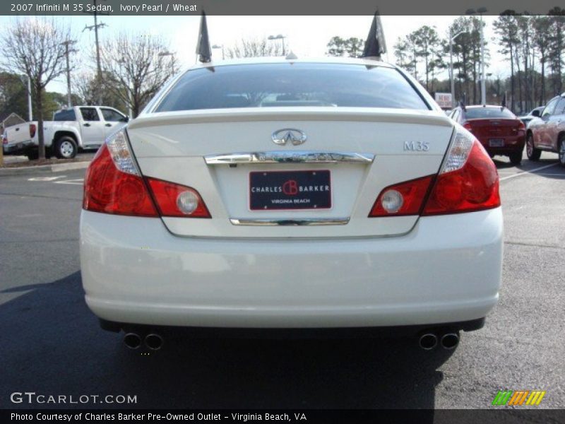 Ivory Pearl / Wheat 2007 Infiniti M 35 Sedan