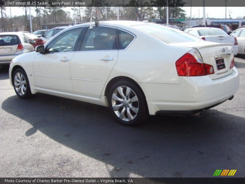 Ivory Pearl / Wheat 2007 Infiniti M 35 Sedan