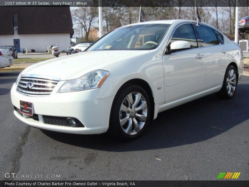 Ivory Pearl / Wheat 2007 Infiniti M 35 Sedan