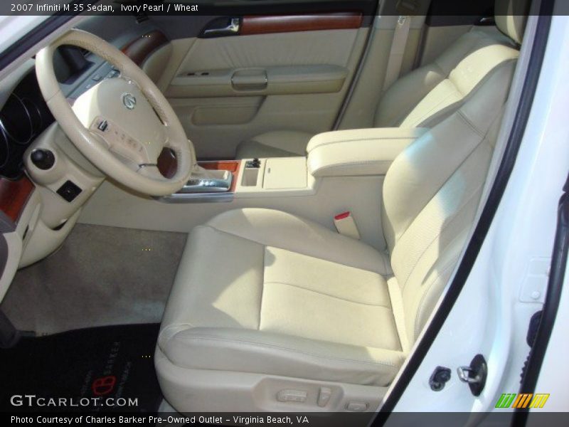 Ivory Pearl / Wheat 2007 Infiniti M 35 Sedan
