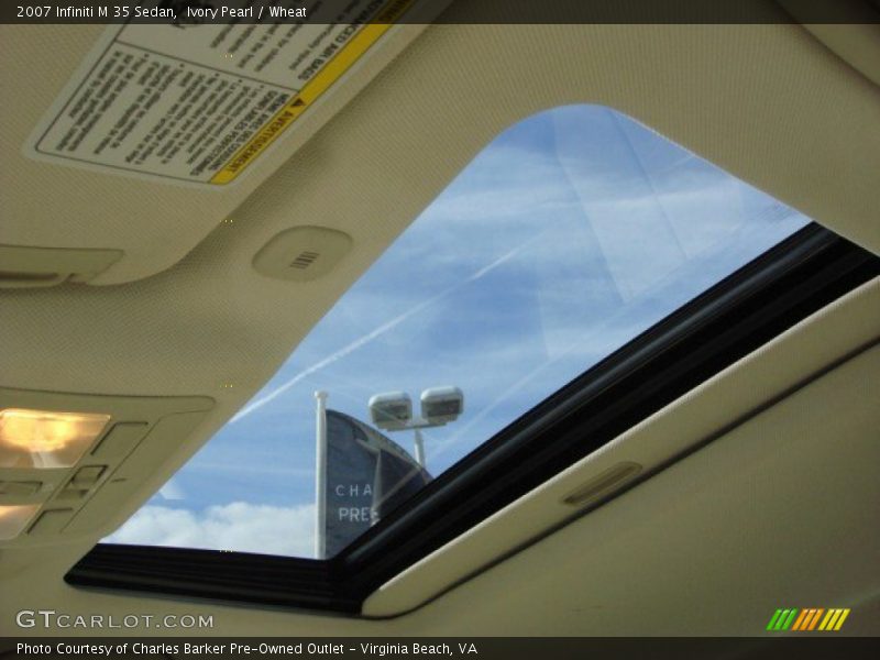 Ivory Pearl / Wheat 2007 Infiniti M 35 Sedan
