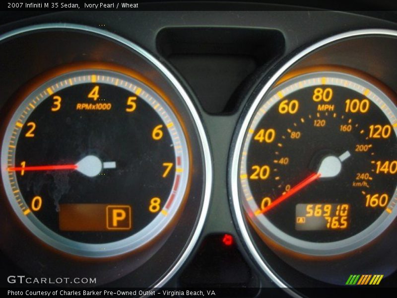 Ivory Pearl / Wheat 2007 Infiniti M 35 Sedan
