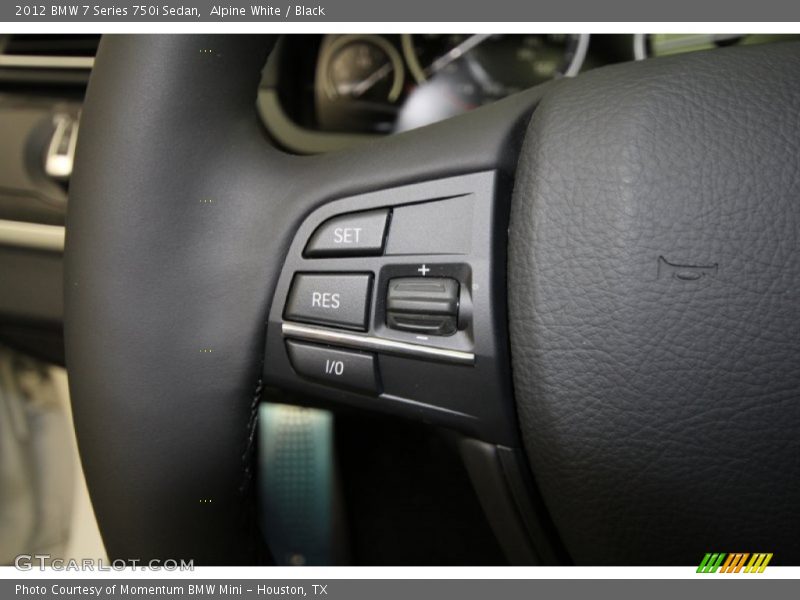 Alpine White / Black 2012 BMW 7 Series 750i Sedan