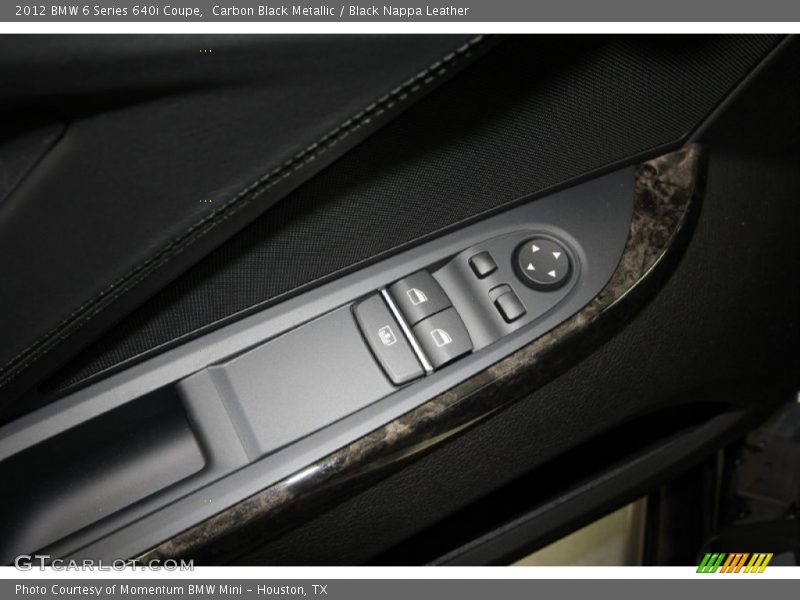 Carbon Black Metallic / Black Nappa Leather 2012 BMW 6 Series 640i Coupe