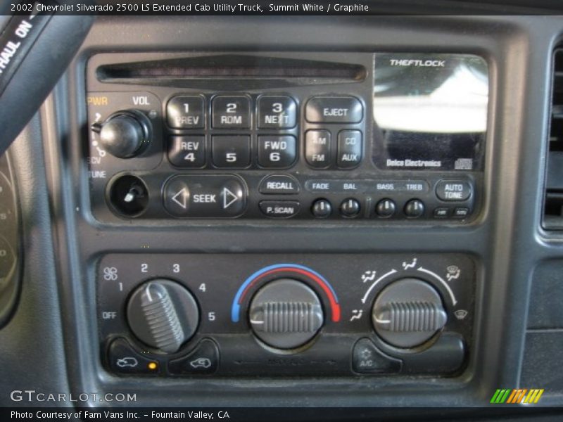 Summit White / Graphite 2002 Chevrolet Silverado 2500 LS Extended Cab Utility Truck