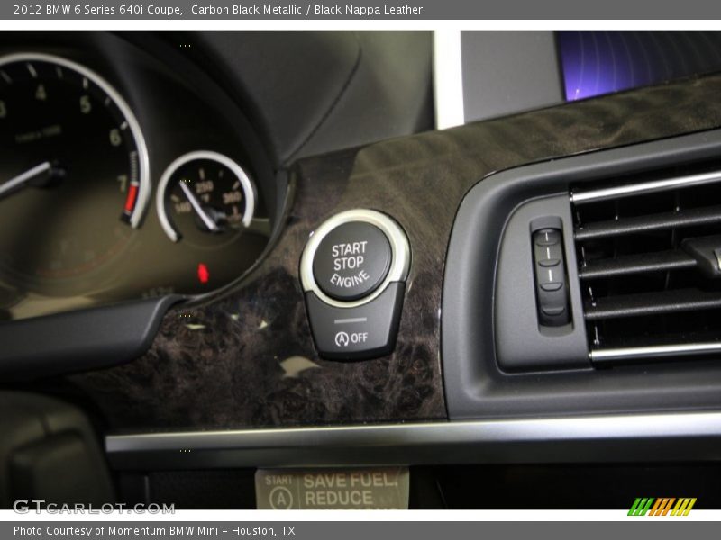 Carbon Black Metallic / Black Nappa Leather 2012 BMW 6 Series 640i Coupe