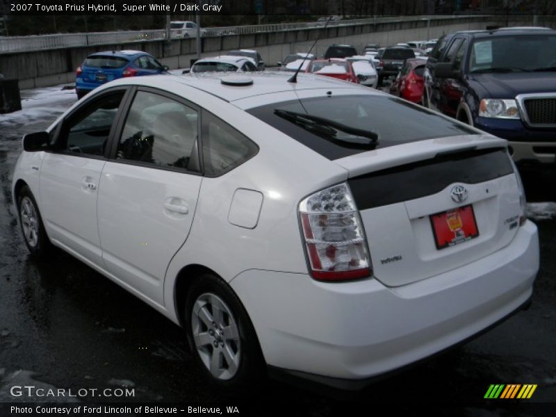 Super White / Dark Gray 2007 Toyota Prius Hybrid