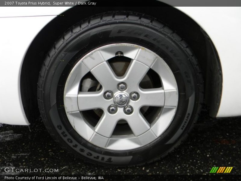 Super White / Dark Gray 2007 Toyota Prius Hybrid