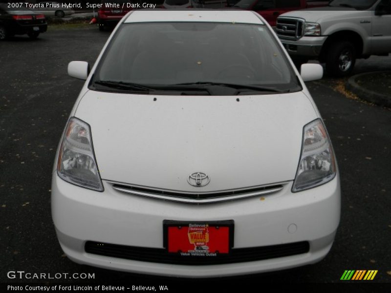 Super White / Dark Gray 2007 Toyota Prius Hybrid