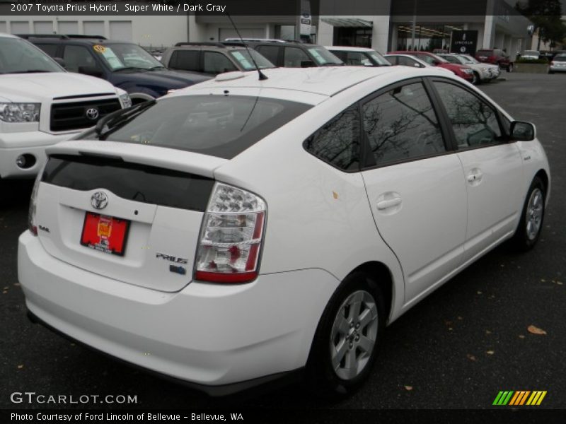 Super White / Dark Gray 2007 Toyota Prius Hybrid