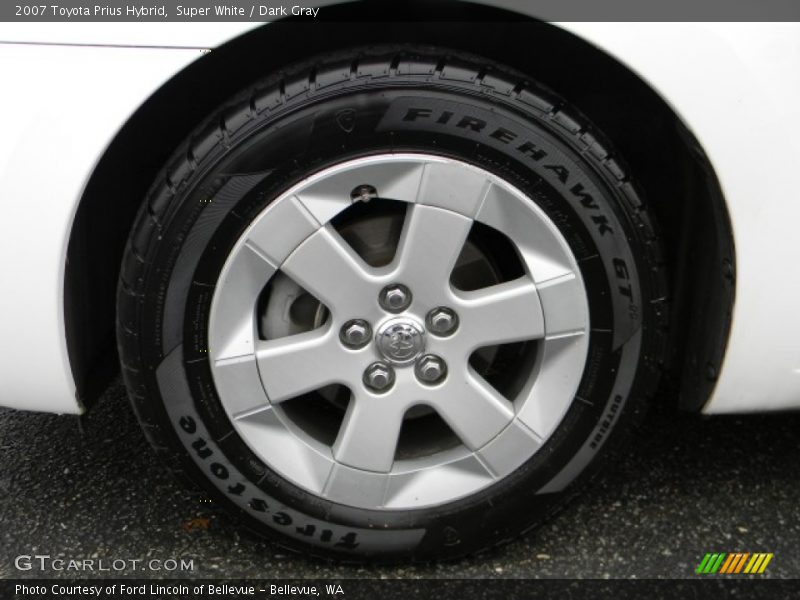 Super White / Dark Gray 2007 Toyota Prius Hybrid