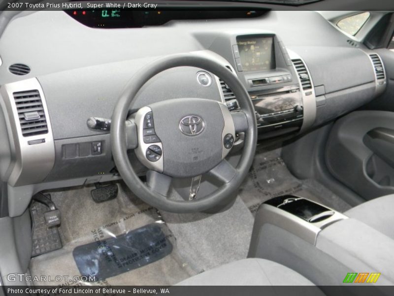 Super White / Dark Gray 2007 Toyota Prius Hybrid