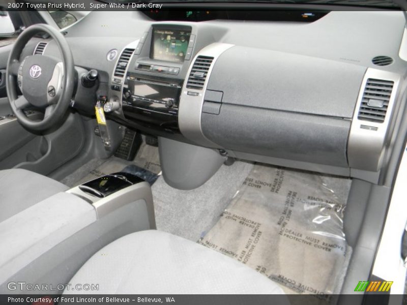 Super White / Dark Gray 2007 Toyota Prius Hybrid
