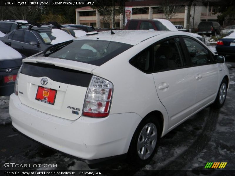 Super White / Dark Gray 2007 Toyota Prius Hybrid