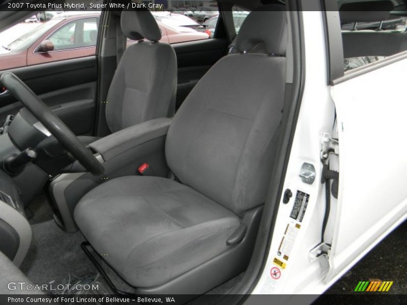 Super White / Dark Gray 2007 Toyota Prius Hybrid