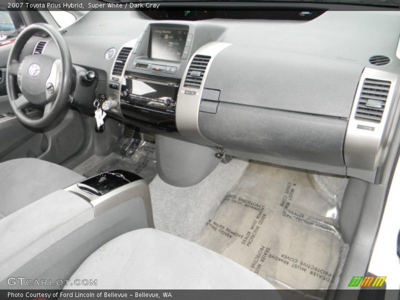 Super White / Dark Gray 2007 Toyota Prius Hybrid