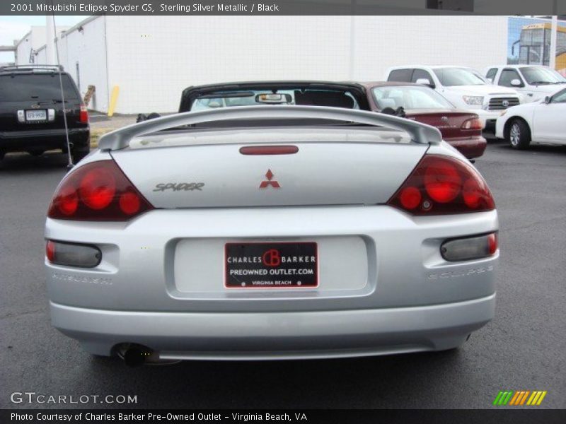 Sterling Silver Metallic / Black 2001 Mitsubishi Eclipse Spyder GS