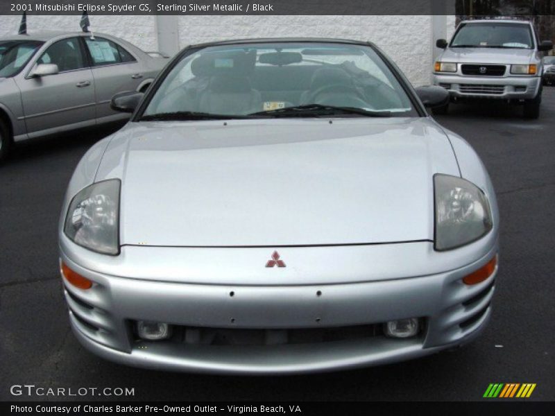 Sterling Silver Metallic / Black 2001 Mitsubishi Eclipse Spyder GS