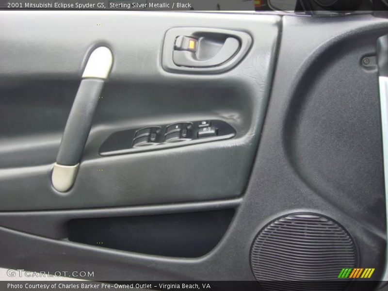 Sterling Silver Metallic / Black 2001 Mitsubishi Eclipse Spyder GS