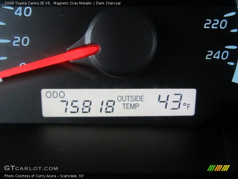 Magnetic Gray Metallic / Dark Charcoal 2008 Toyota Camry SE V6