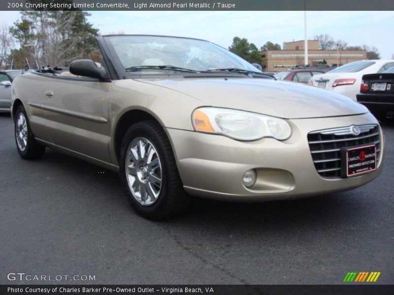 Light Almond Pearl Metallic / Taupe 2004 Chrysler Sebring Limited Convertible
