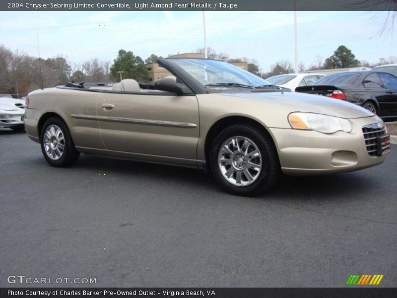Light Almond Pearl Metallic / Taupe 2004 Chrysler Sebring Limited Convertible