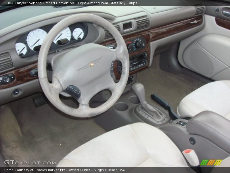 Taupe Interior - 2004 Sebring Limited Convertible 