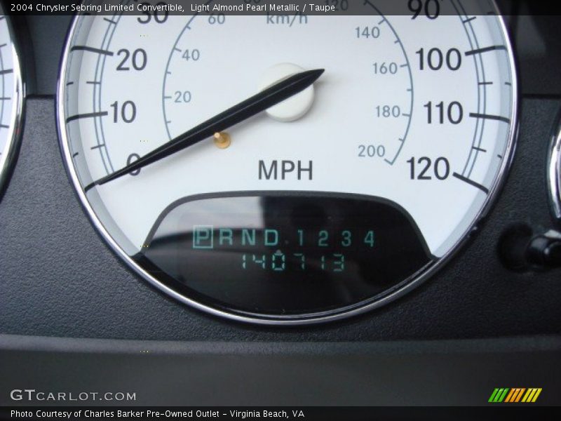Light Almond Pearl Metallic / Taupe 2004 Chrysler Sebring Limited Convertible